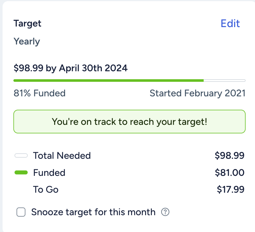 Are you budgeting for YNAB?